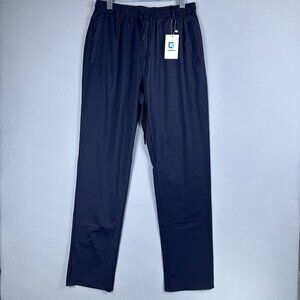 Ease Flexor Sweatpants Relaxed Fit Trouser Drawstring Waistband Men Size Navy Bl